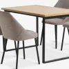 AABENRAA + VELLEVAABENRAA L120 table coloris chêne + 4 VELLEV chaises sable-JYSK Online