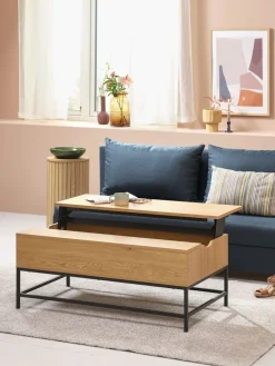 AABENRAATable basse AABENRAA L110 plateau relevable coloris chêne-JYSK Clearance