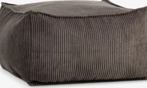 AARS/AGGERPouf AARS/AGGER 65x65 tissu velours côtelé sable foncé-JYSK Online