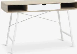 ABBETVEDBureau ABBETVED 48x120 coloris chêne clair/blanc-JYSK Hot