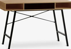 ABBETVEDBureau ABBETVED 48x120 coloris chêne naturel/noir-JYSK New