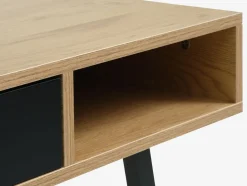 ABBETVEDBureau ABBETVED 48x120 coloris chêne naturel/noir-JYSK New
