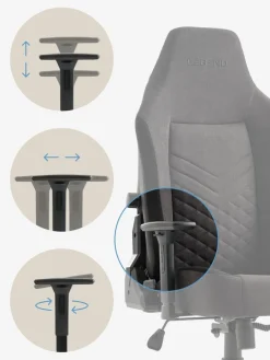 ABILDAAChaise gaming ABILDAA tissu gris anthracite-JYSK Online