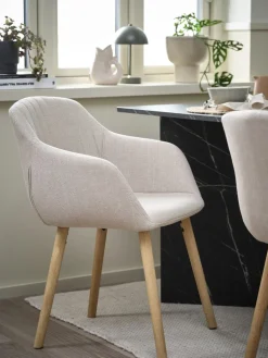 ADSLEVChaise ADSLEV tissu /coloris chêne naturel-JYSK Outlet