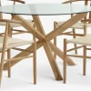 AGERBY + GUDERUPAGERBY Ø119 table chêne naturel + 4 GUDERUP chaises chêne-JYSK Best