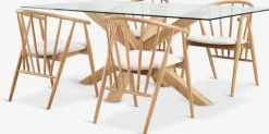 AGERBY + LYKSBORGAGERBY L190 table chêne + 4 LYKSBORG chaises chêne naturel-JYSK Best