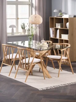 AGERBY + LYKSBORGAGERBY L160 table chêne + 4 LYKSBORG chaises chêne naturel-JYSK Outlet