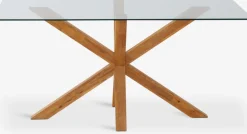 AGERBYTable AGERBY 90x160 verre/chêne naturel-Royal Oak Clearance