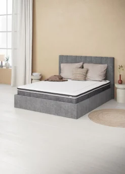 AGERFELDCadre de lit AGERFELD 180x200 tissu gris foncé-JYSK Clearance