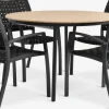 AKTIVEN + GLOMFJORDAKTIVEN L118/168 table naturel + 4 GLOMFJORD chaises-JUTLANDIA Best