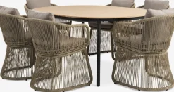 AKTIVEN + STORDALENAKTIVEN L118/168 table + 4 STORDALEN chaises naturel-JYSK Sale