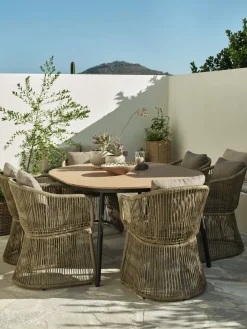 AKTIVEN + STORDALENAKTIVEN L118/168 table + 4 STORDALEN chaises naturel-JYSK Sale