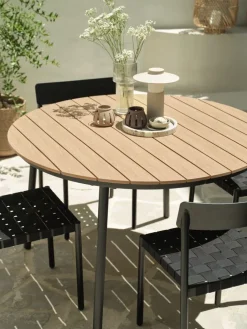 AKTIVENTable de jardin AKTIVEN Ø118xL118/168 naturel-JUTLANDIA Clearance