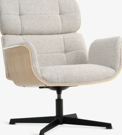 ALLINGEFauteuil ALLINGE pivotant tissu beige/noir-JYSK Hot