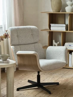 ALLINGEFauteuil ALLINGE pivotant tissu beige/noir-JYSK Hot