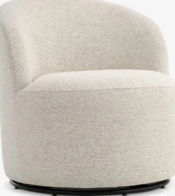 ANDRUPFauteuil lounge ANDRUP pivotant tissu beige-JYSK Online