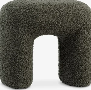 ANDSTPouf ANDST 46x38 tissu teddy vert olive-JYSK Outlet