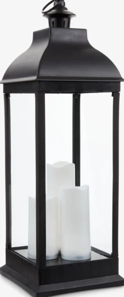 ANKALanterne ANKA l24xL24xH70cm a/LED noir-JYSK Online