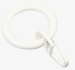 Anneau rideau a/crochet 8pcs/pqt blanc-JYSK New