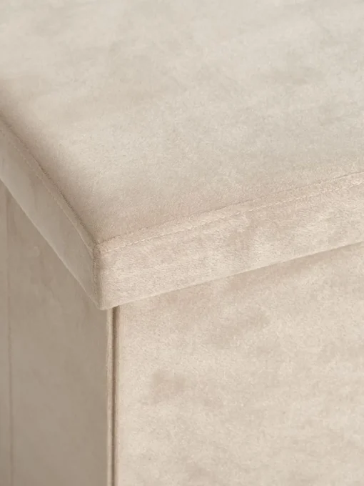 AUNINGPouf AUNING 76x38 a/rangement velours sable foncé-JYSK Online