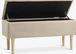 BADSTEDBanc BADSTED a/rangement tissu /coloris chêne-JYSK Best