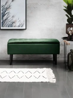 BADSTEDBanc BADSTED a/rangement velours /noir-JYSK Discount