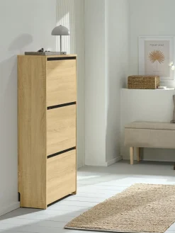 BAKHUSEMeuble à chaussures BAKHUSE 3 compartiments coloris chêne-JYSK Clearance