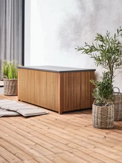 BEDERCoffre à coussins BEDER l155xH71xP78 eucalyptus-JUTLANDIA Hot