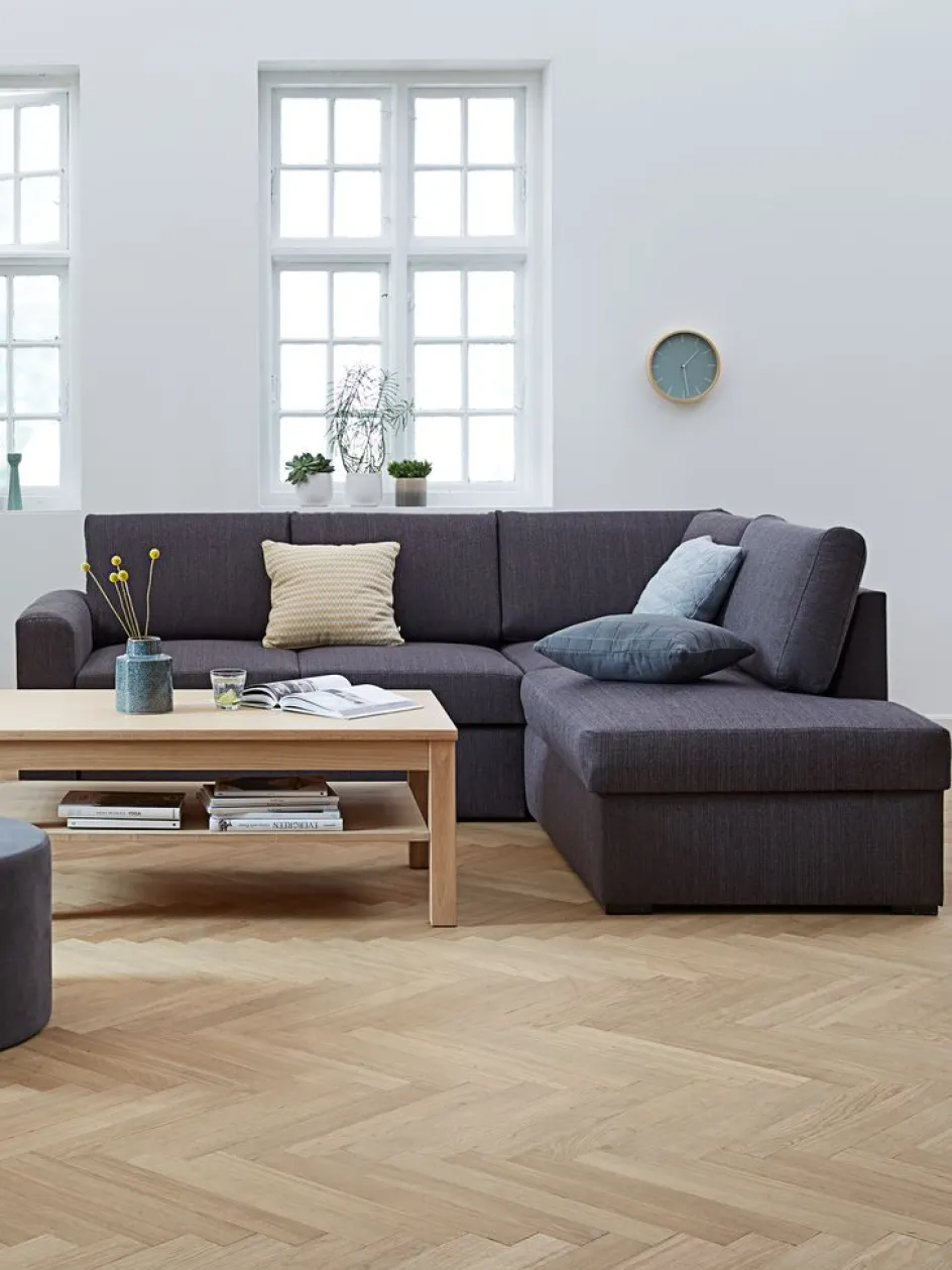 BEDSTEDCanapé convertible avec méridienne BEDSTED gris-JYSK Online