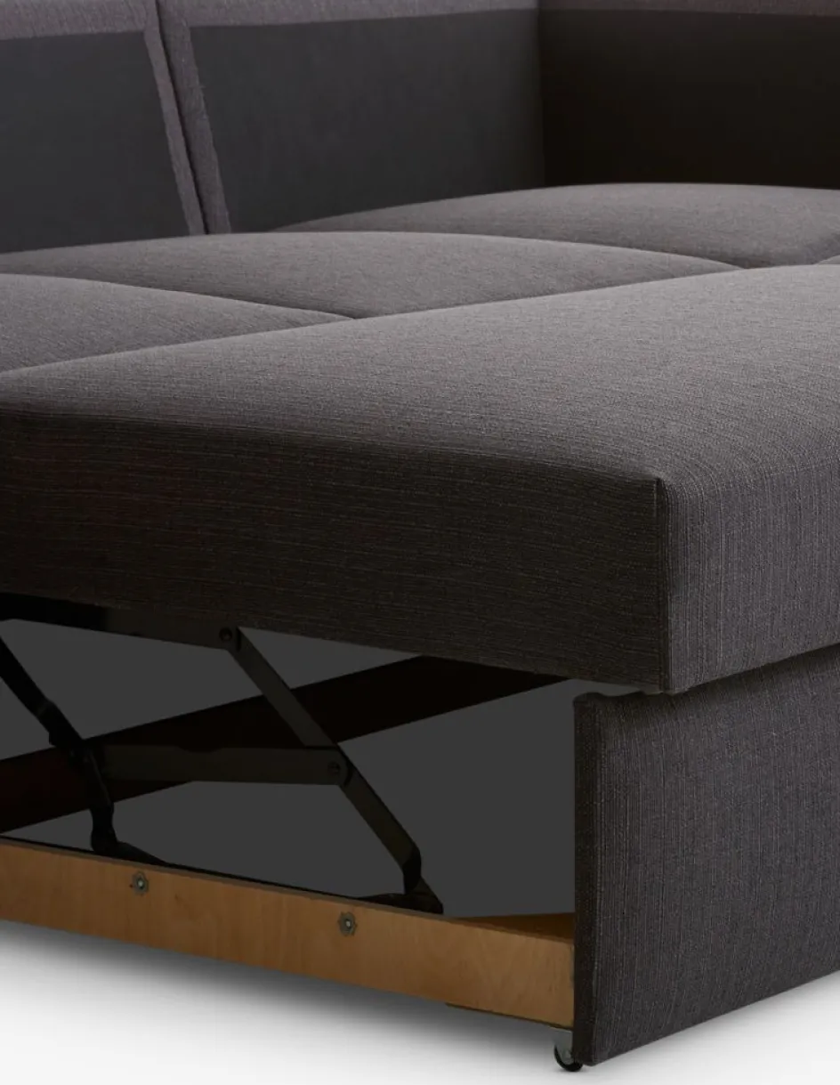 BEDSTEDCanapé convertible avec méridienne BEDSTED gris-JYSK Online