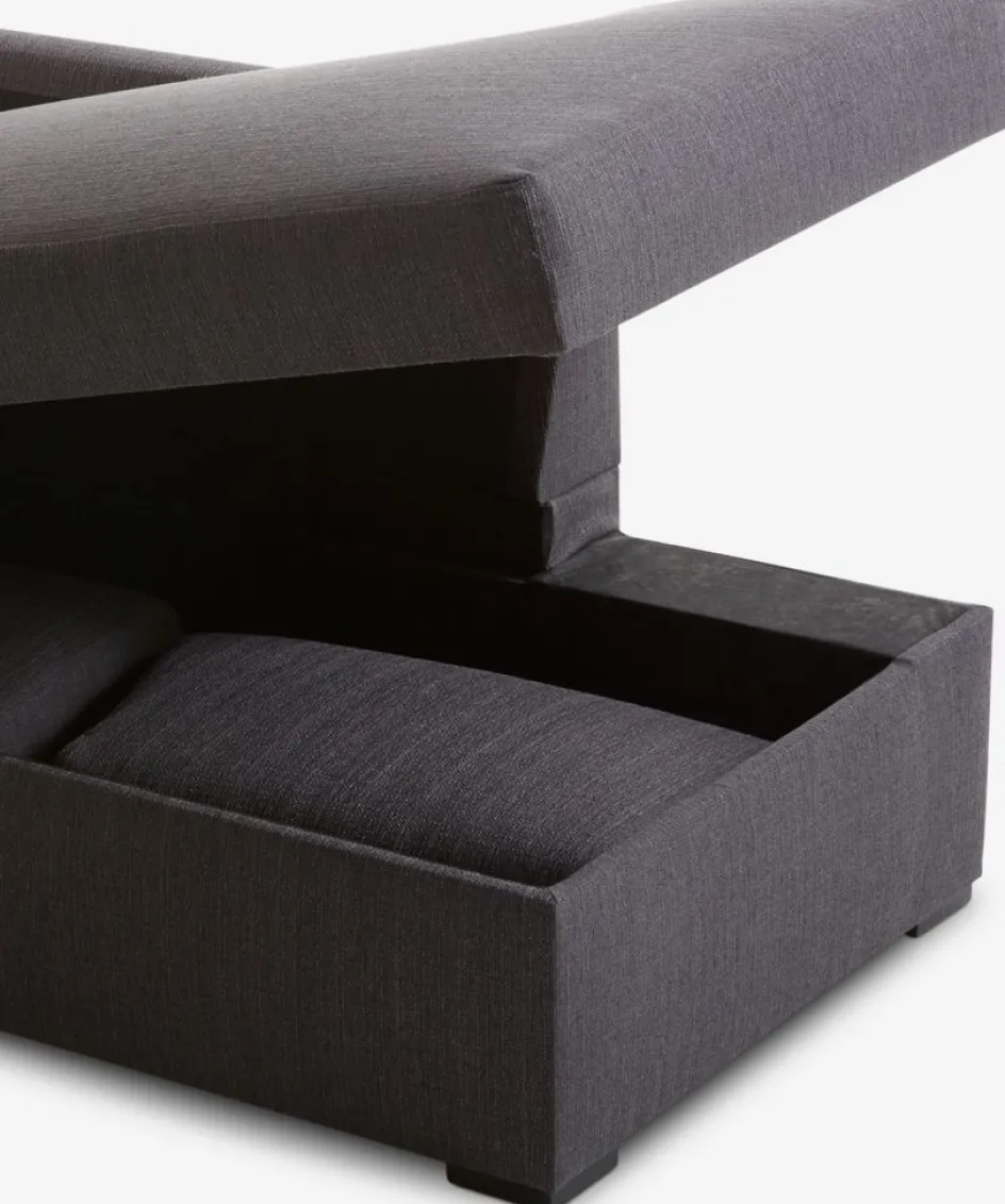 BEDSTEDCanapé convertible avec méridienne BEDSTED gris-JYSK Online