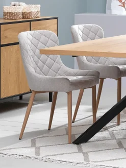 BELLINGEChaise BELLINGE tissu sable/coloris chêne naturel-JYSK Best