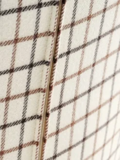 BIERSTEDFauteuil BIERSTED à carreaux tissu beige/brun-JYSK Online