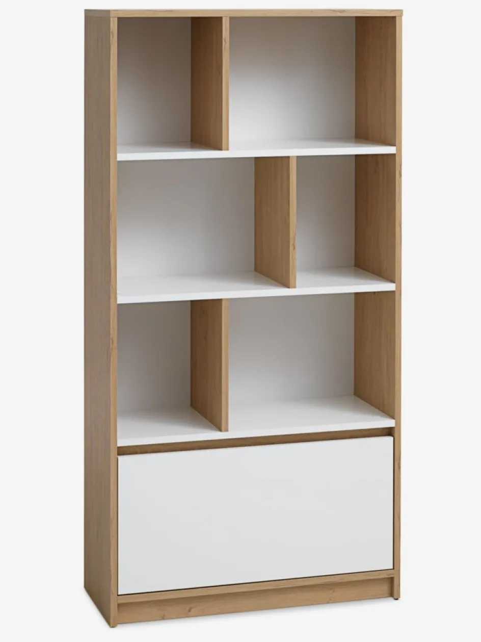 BILLUNDBibliothèque BILLUND 1 tiroir coloris chêne naturel/blanc-JYSK Discount