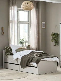 BILLUNDLit avec rangement BILLUND 90x200 coloris travertin/beige-JYSK Sale