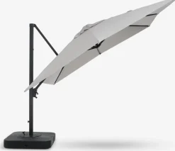 BUBERGParasol déporté BUBERG l300xL300 gris clair-JUTLANDIA Online