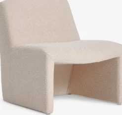 BULLERUPFauteuil lounge BULLERUP tissu teddy blanc cassé-JYSK Outlet