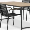 DAGSVAD + NABEDAGSVAD L190 table naturel + 4 NABE chaises noir-JUTLANDIA Hot