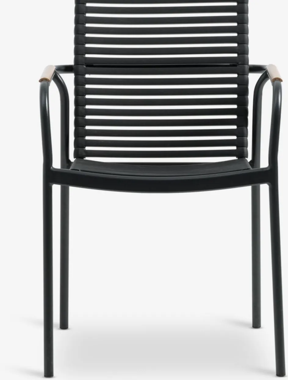 DAGSVAD + NABEDAGSVAD L190 table naturel + 4 NABE chaises noir-JUTLANDIA Hot
