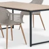 DAGSVAD + VANTOREDAGSVAD L190 table naturel + 4 VANTORE chaises sable foncé-JYSK Online