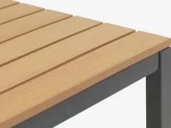 DAGSVAD + VANTOREDAGSVAD L190 table naturel + 4 VANTORE chaises sable foncé-JYSK Online