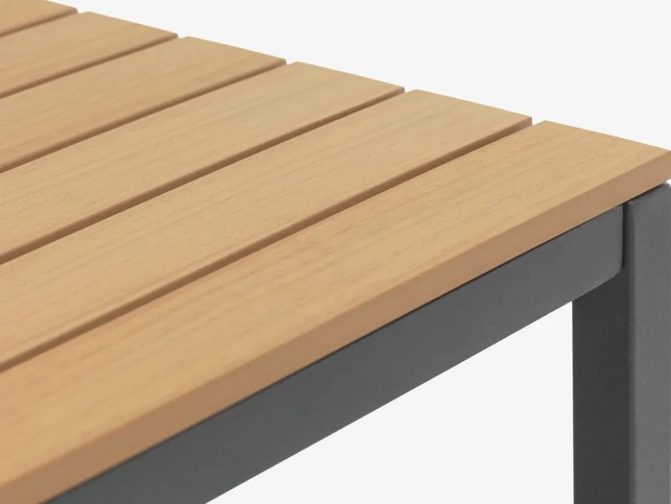 DAGSVAD + VANTOREDAGSVAD L190 table naturel + 4 VANTORE chaises sable foncé-JYSK Online