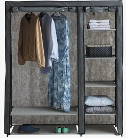 DAMHUSArmoire DAMHUS 149x174 gris foncé-JYSK Clearance