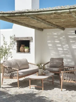 DRUMMEHOLMEnsemble lounge DRUMMEHOLM 5 personnes naturel-JUTLANDIA New