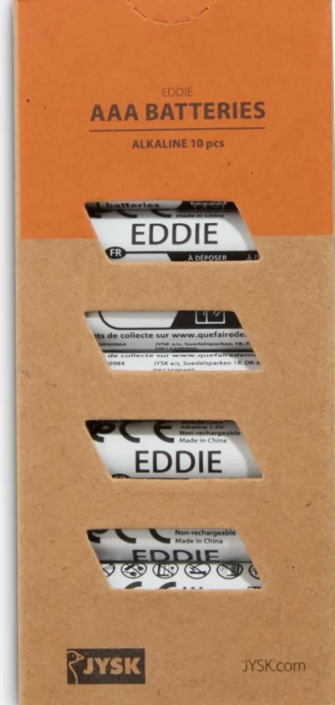 EDDIEPiles EDDIE AAA 10pcs/pqt-JYSK Hot