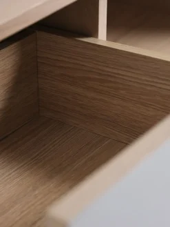 EGEBJERGBuffet EGEBJERG 2 tiroirs/1 porte gris/chêne clair-Royal Oak