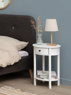 EGEBYTable de nuit EGEBY 1 tiroir blanc-JYSK New