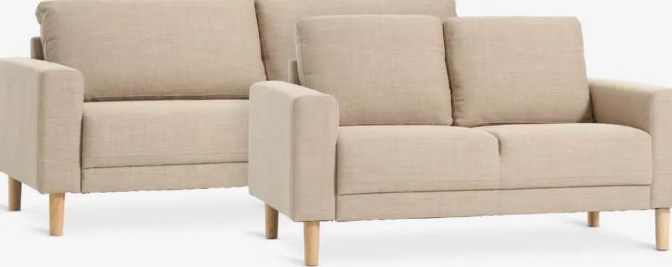 EGENSEEnsemble canapés EGENSE 2 pièces tissu-JYSK