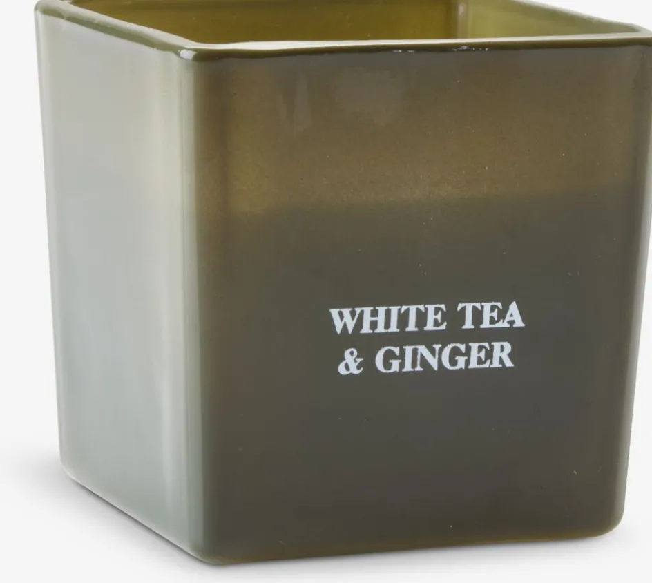 EGONBougie parfumée EGON l8xL8xH8cm verre vert olive-JYSK Outlet