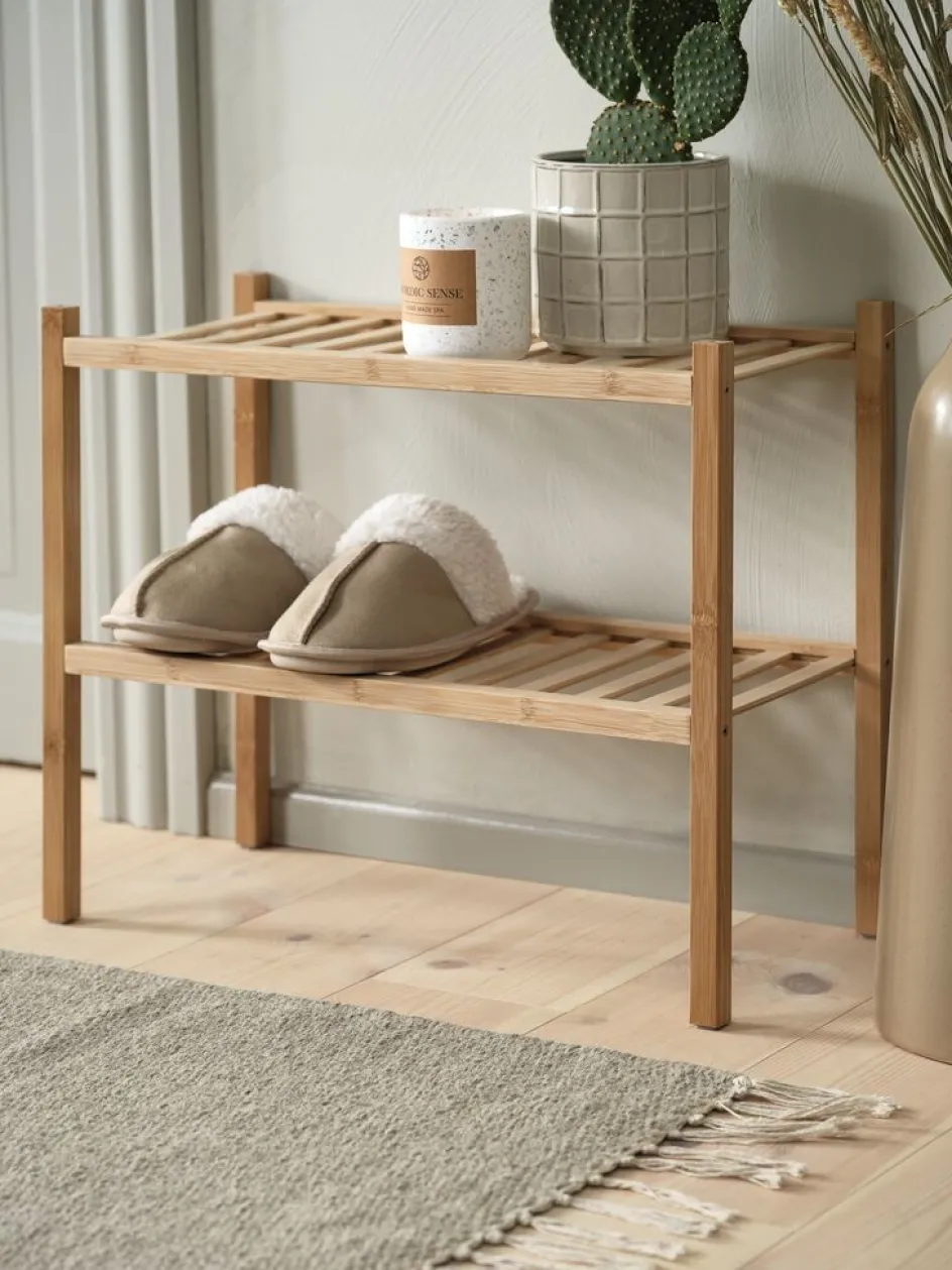 EGTVEDRange chaussures EGTVED 2 tablettes empilables bambou-JYSK Online